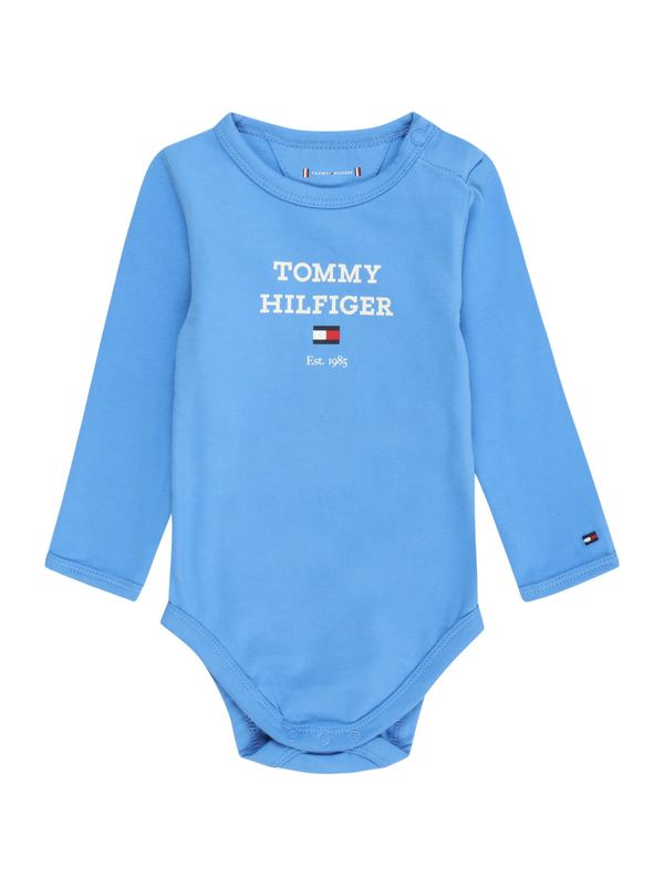 TOMMY HILFIGER TOMMY HILFIGER Pajac/bodi  nebeško modra / bela