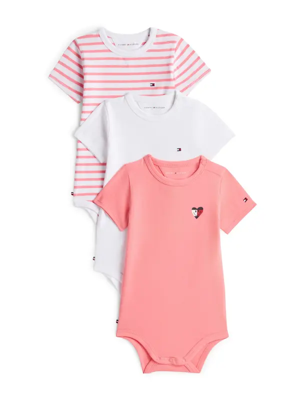 TOMMY HILFIGER TOMMY HILFIGER Pajac/bodi  pitaja / staro roza / bela