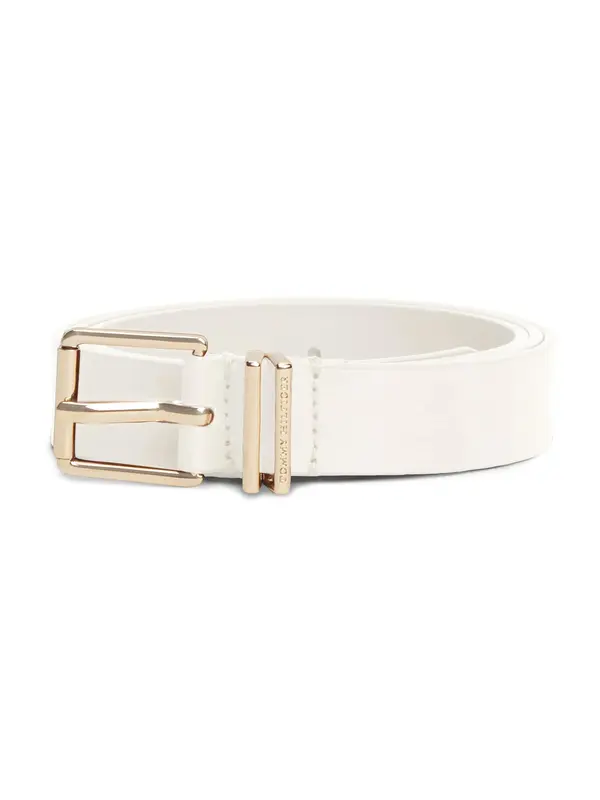 TOMMY HILFIGER TOMMY HILFIGER Pas 'Buckle Logo Keeper'  volneno bela