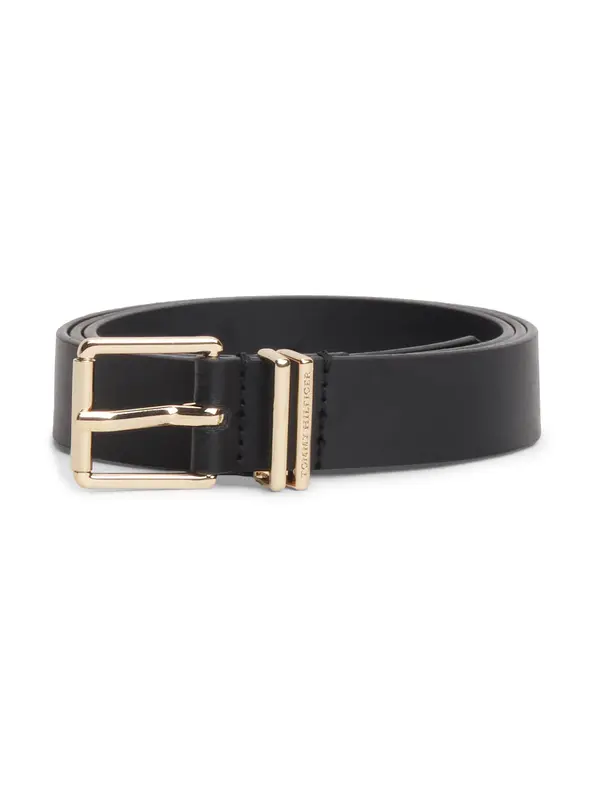 TOMMY HILFIGER TOMMY HILFIGER Pas 'Buckle Logo Keeper'  zlata / črna