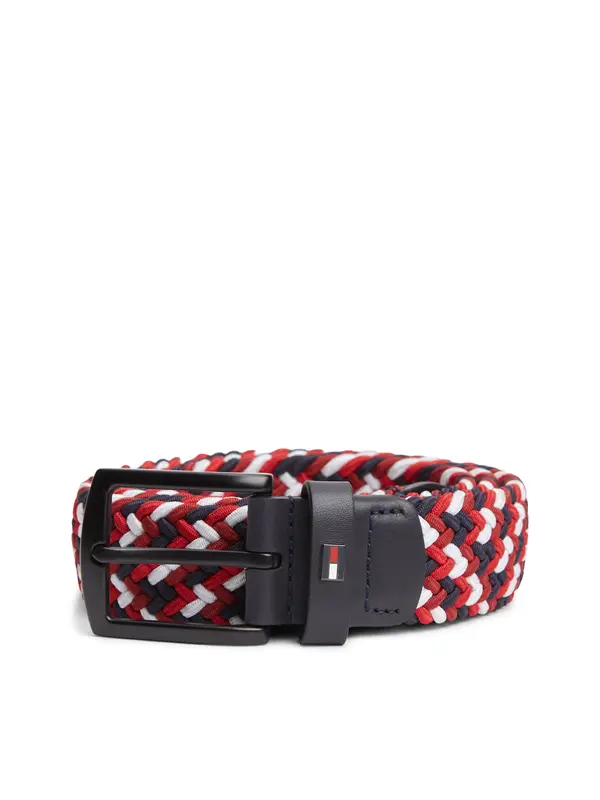 TOMMY HILFIGER TOMMY HILFIGER Pas 'DENTON 3.5'  mornarska / rdeča / bela