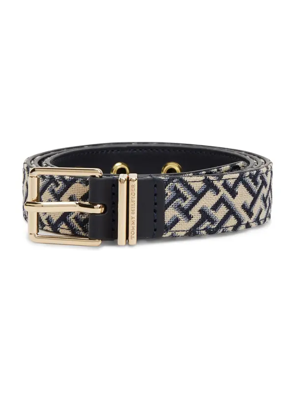 TOMMY HILFIGER TOMMY HILFIGER Pas 'Double Keeper Buckle'  kit / marine / opal / zlata