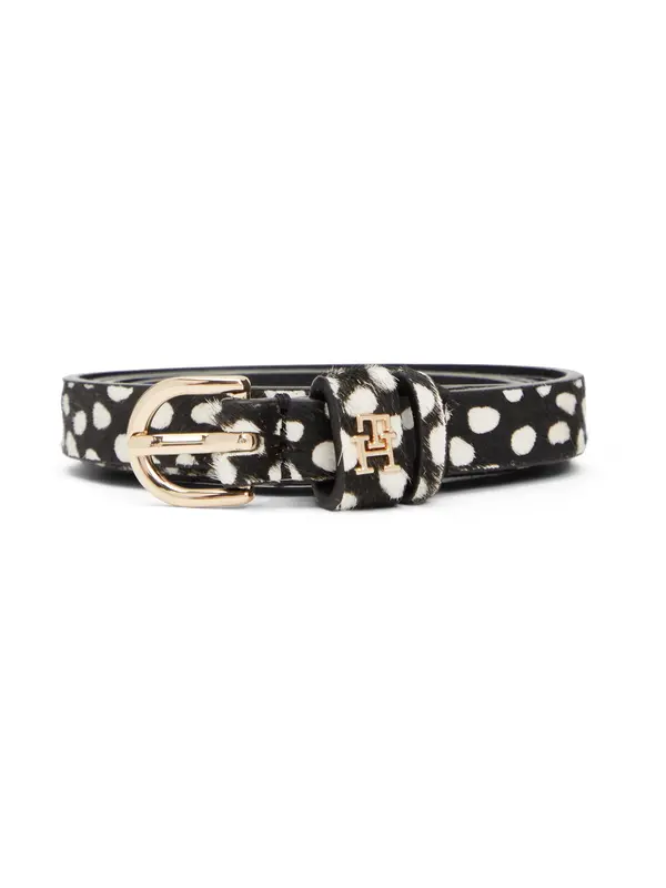 TOMMY HILFIGER TOMMY HILFIGER Pas 'ESSENTIAL EFFORTLESS'  zlata / črna / bela