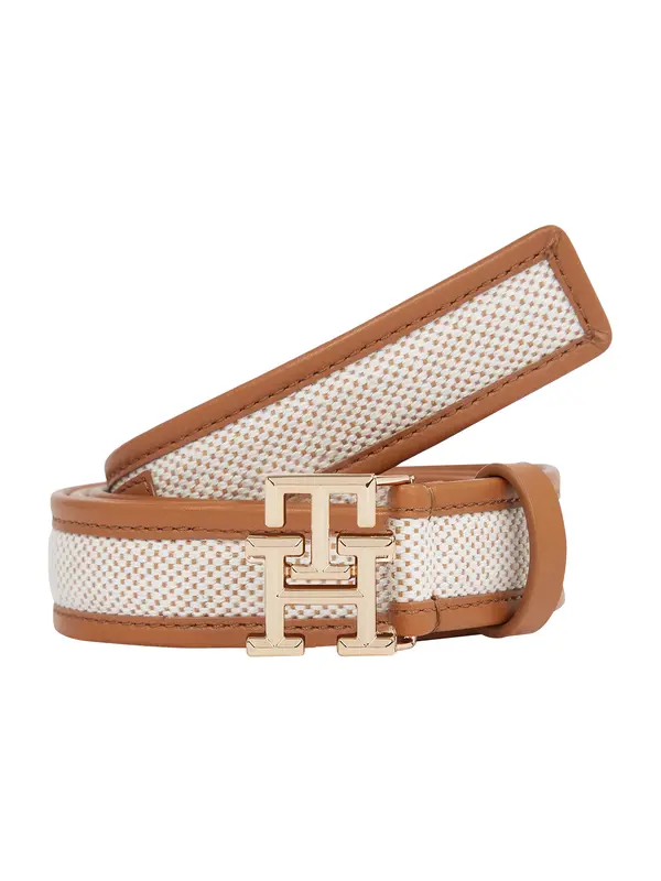 TOMMY HILFIGER TOMMY HILFIGER Pas  rjava / bela