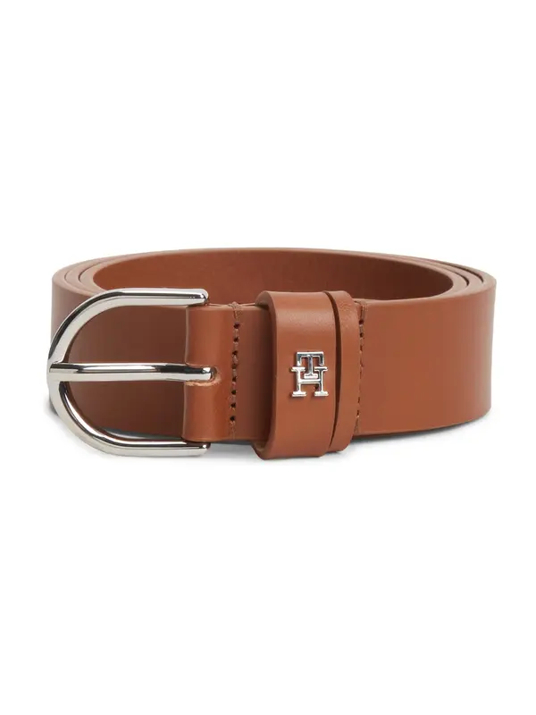 TOMMY HILFIGER TOMMY HILFIGER Pas 'Rounded Buckle TH Monogram'  konjak