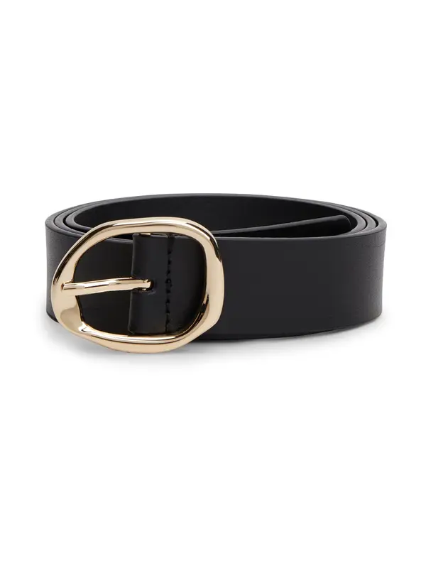 TOMMY HILFIGER TOMMY HILFIGER Pas 'Sculpted Buckle'  zlata / črna