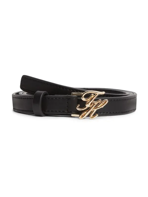 TOMMY HILFIGER TOMMY HILFIGER Pas  zlata / črna