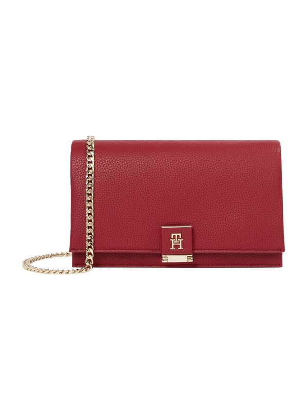 TOMMY HILFIGER TOMMY HILFIGER Pisemska torbica  zlata / karminsko rdeča