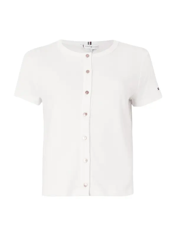 TOMMY HILFIGER TOMMY HILFIGER Pletena jopa  bela