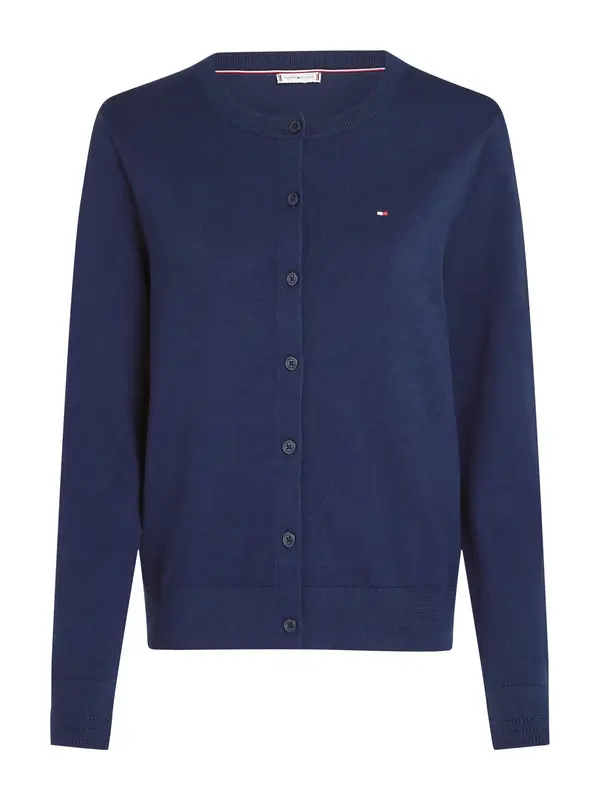 TOMMY HILFIGER TOMMY HILFIGER Pletena jopa 'Fine'  mornarska