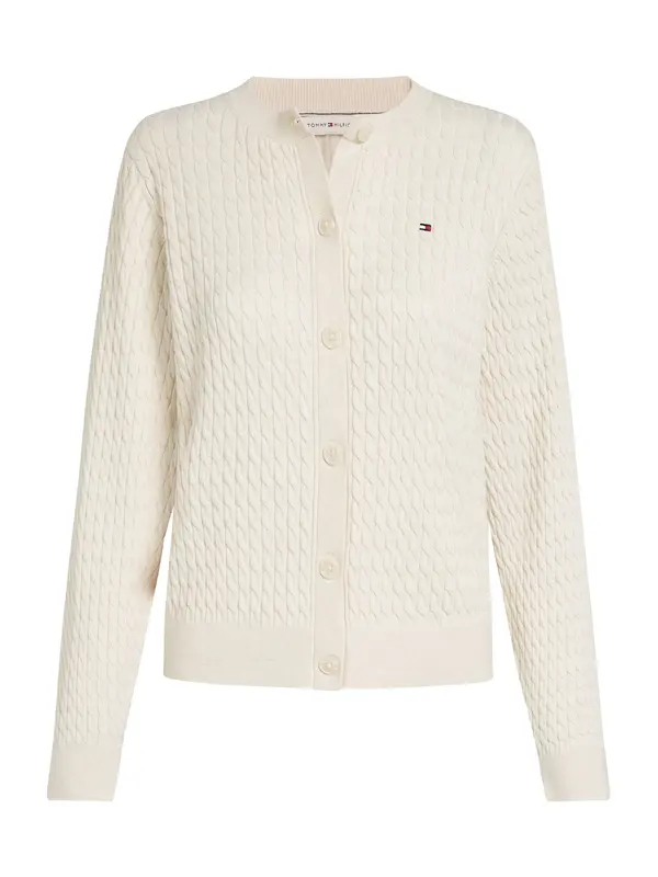 TOMMY HILFIGER TOMMY HILFIGER Pletena jopa 'Mini Cable'  ecru