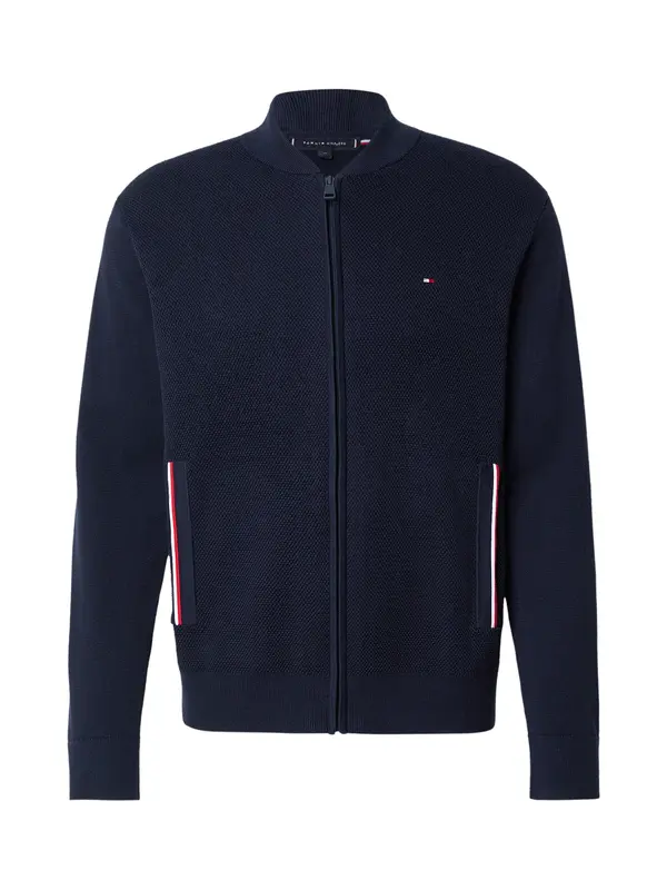TOMMY HILFIGER TOMMY HILFIGER Pletena jopa  modra / rdeča / bela