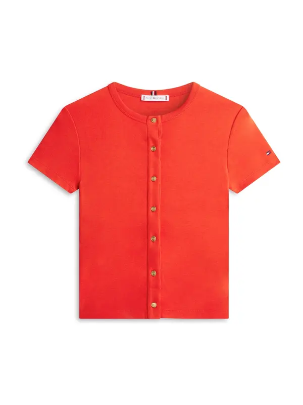 TOMMY HILFIGER TOMMY HILFIGER Pletena jopa  mornarska / oranžna / rdeča / bela