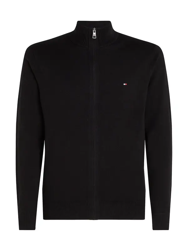 TOMMY HILFIGER TOMMY HILFIGER Pletena jopa  rdeča / črna / bela