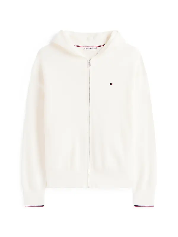 TOMMY HILFIGER TOMMY HILFIGER Pletena jopa  volneno bela