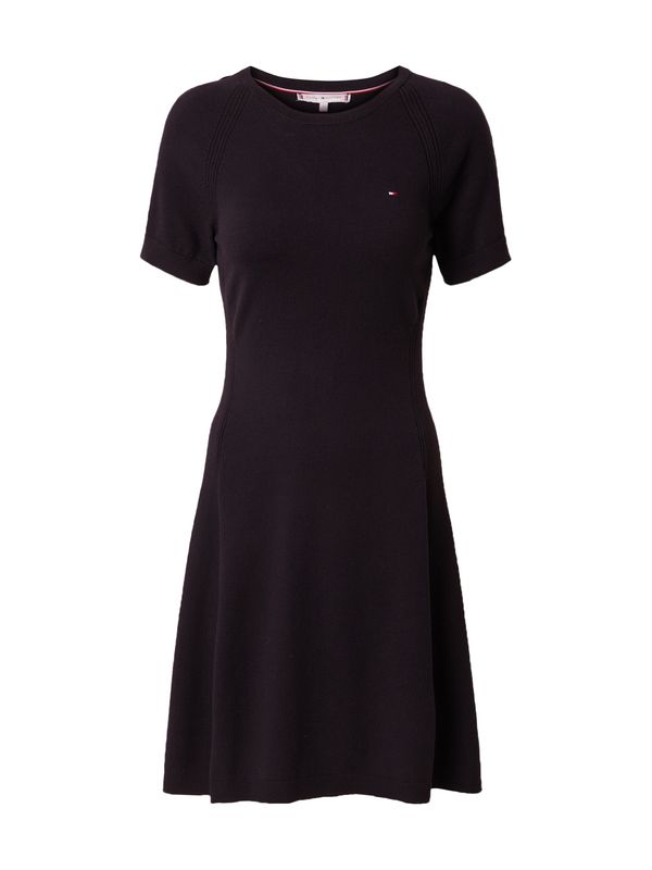 TOMMY HILFIGER TOMMY HILFIGER Pletena obleka  mornarska / bela