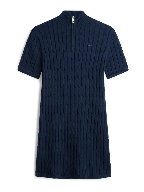 TOMMY HILFIGER TOMMY HILFIGER Pletena obleka  mornarska