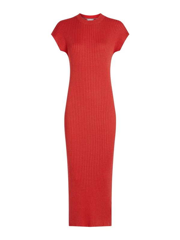 TOMMY HILFIGER TOMMY HILFIGER Pletena obleka  rdeča