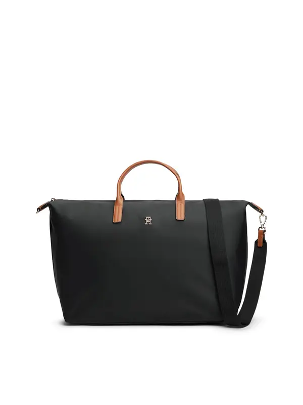 TOMMY HILFIGER TOMMY HILFIGER Potovalna torba  konjak / črna