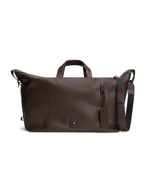 TOMMY HILFIGER TOMMY HILFIGER Potovalna torba 'Logo Patch Casual Duffel'  čokolada