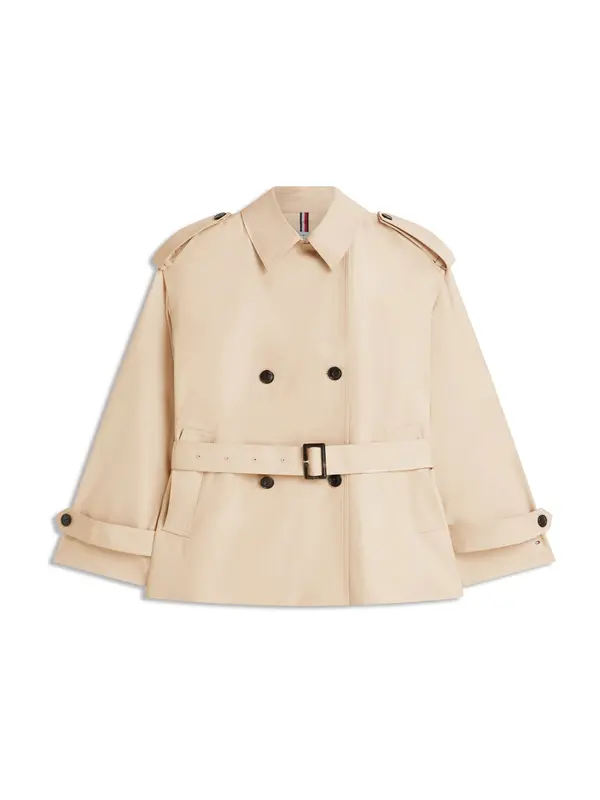TOMMY HILFIGER TOMMY HILFIGER Prehoden plašč  bež