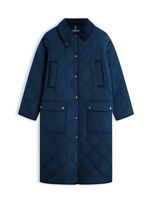 TOMMY HILFIGER TOMMY HILFIGER Prehoden plašč  mornarska