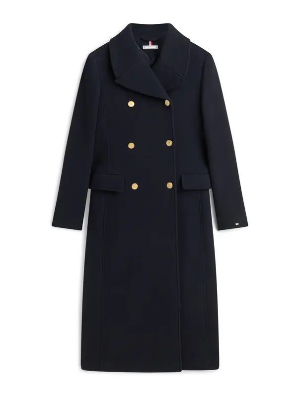 TOMMY HILFIGER TOMMY HILFIGER Prehoden plašč  temno modra