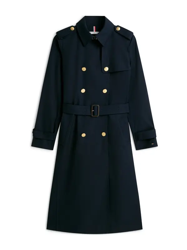 TOMMY HILFIGER TOMMY HILFIGER Prehoden plašč  temno modra