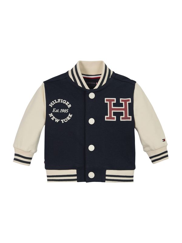 TOMMY HILFIGER TOMMY HILFIGER Prehodna jakna '1985'  svetlo bež / mornarska / rdeča