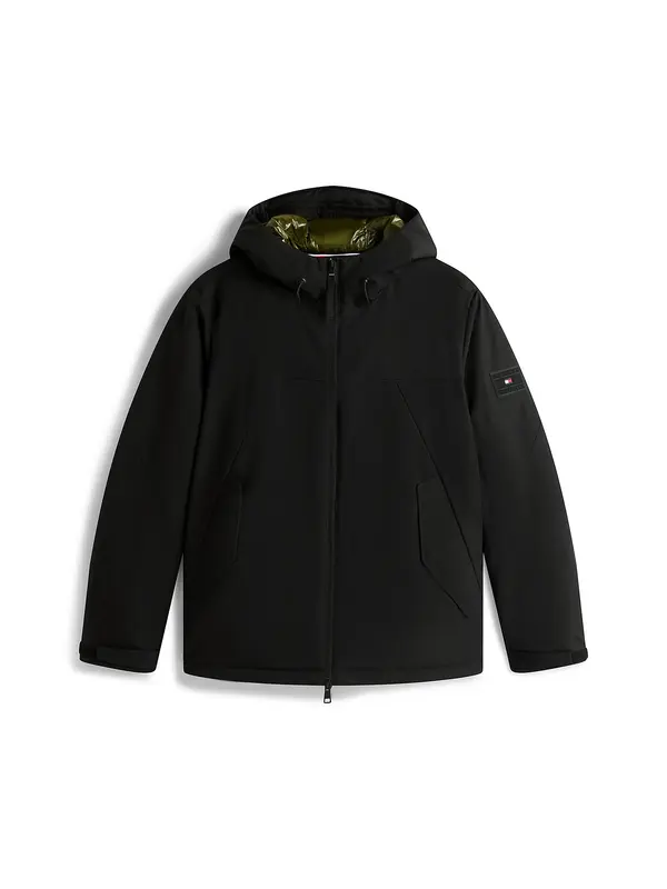 TOMMY HILFIGER TOMMY HILFIGER Prehodna jakna  črna