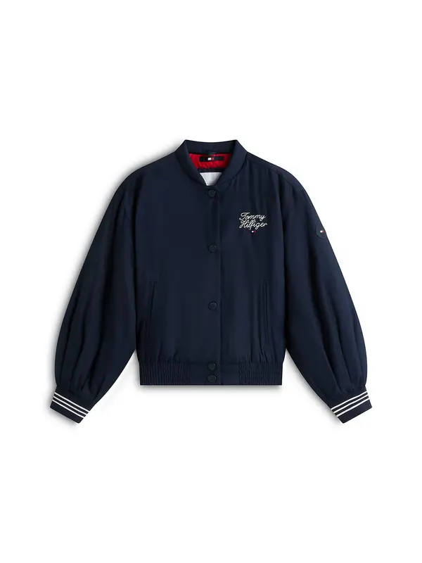 TOMMY HILFIGER TOMMY HILFIGER Prehodna jakna 'Essential'  mornarska / bela