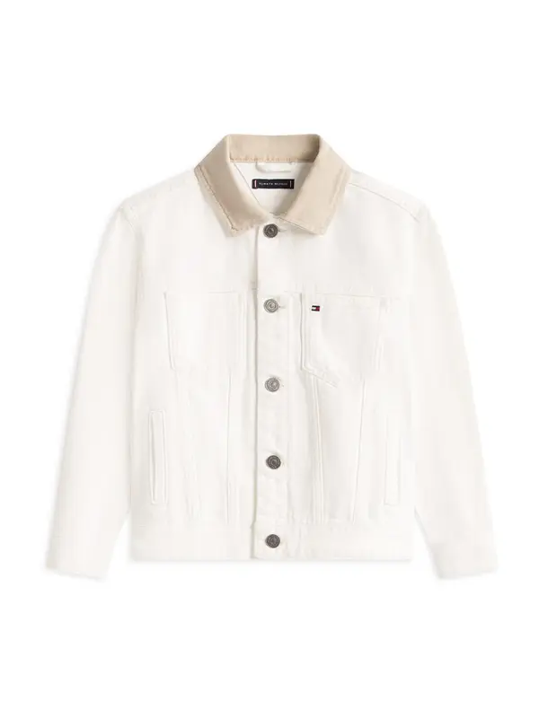 TOMMY HILFIGER TOMMY HILFIGER Prehodna jakna 'Heritage'  bež / moder denim / črna / bela