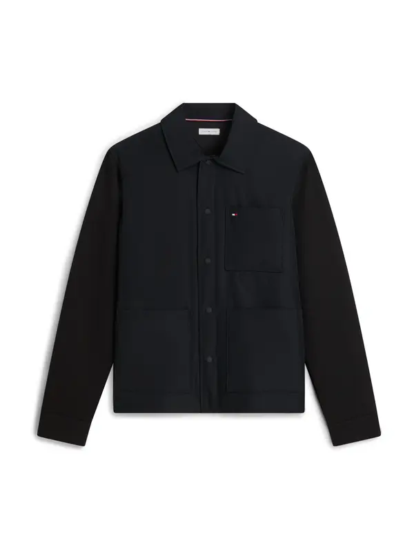 TOMMY HILFIGER TOMMY HILFIGER Prehodna jakna 'Intechno Snap Button Chore'  črna