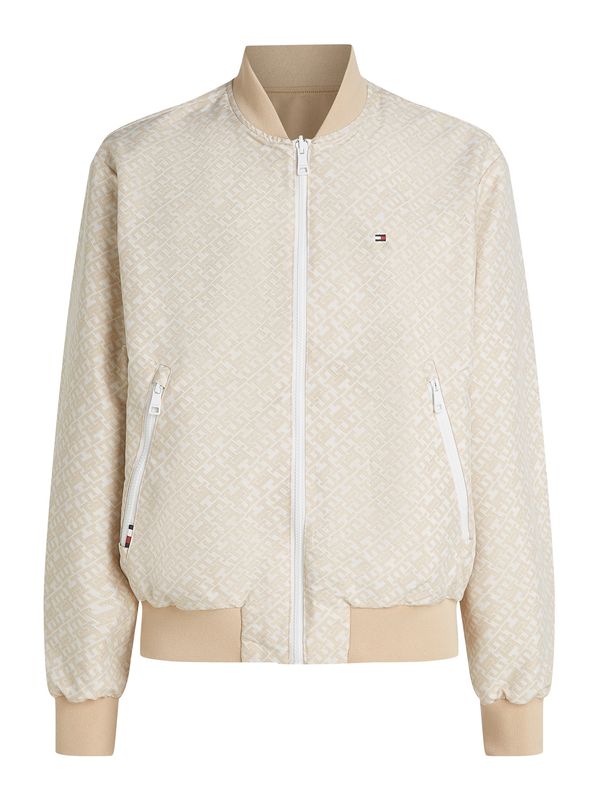 TOMMY HILFIGER TOMMY HILFIGER Prehodna jakna  kaki / bela