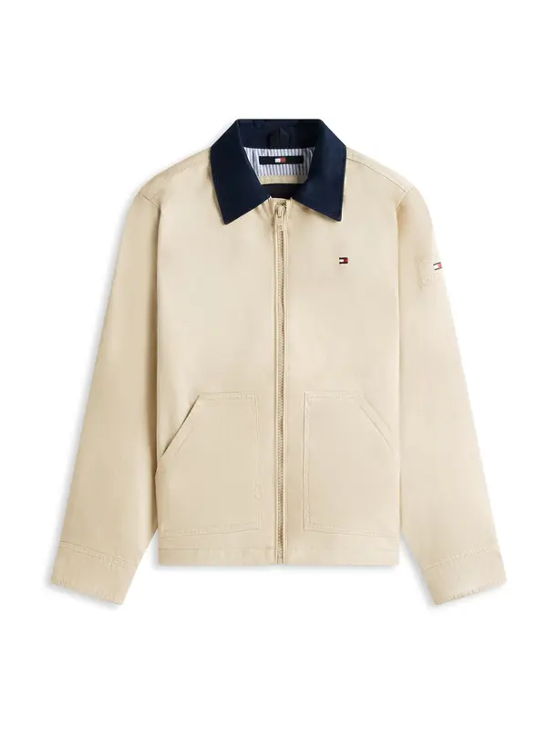 TOMMY HILFIGER TOMMY HILFIGER Prehodna jakna  kremna / mornarska