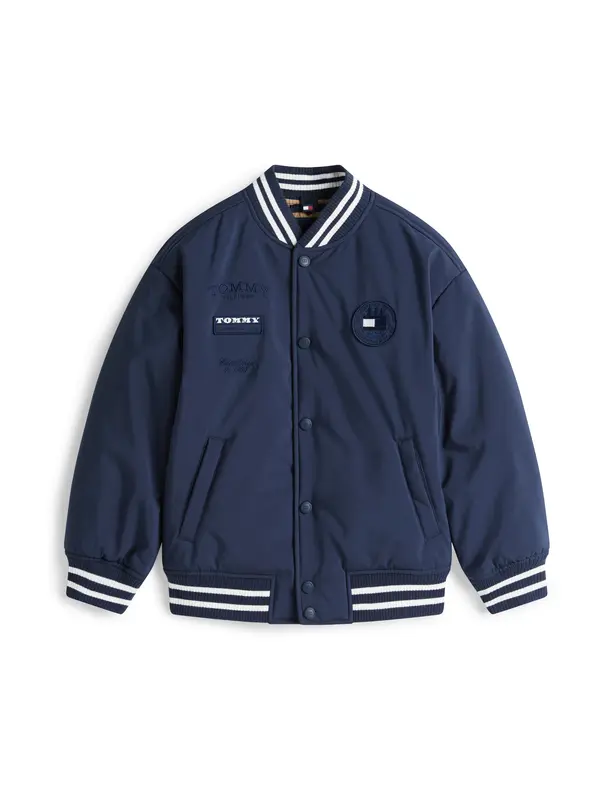 TOMMY HILFIGER TOMMY HILFIGER Prehodna jakna  mornarska / bela