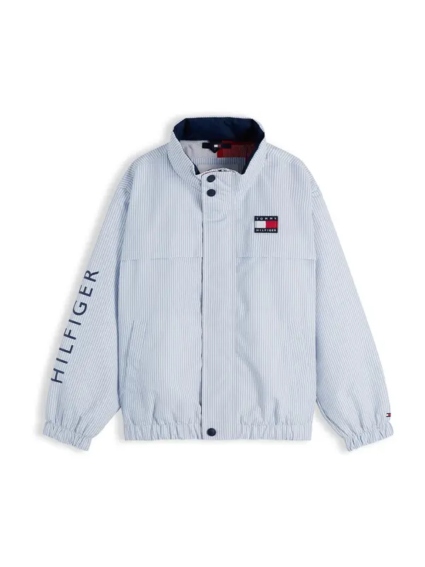 TOMMY HILFIGER TOMMY HILFIGER Prehodna jakna  mornarska / svetlo modra / rdeča / bela