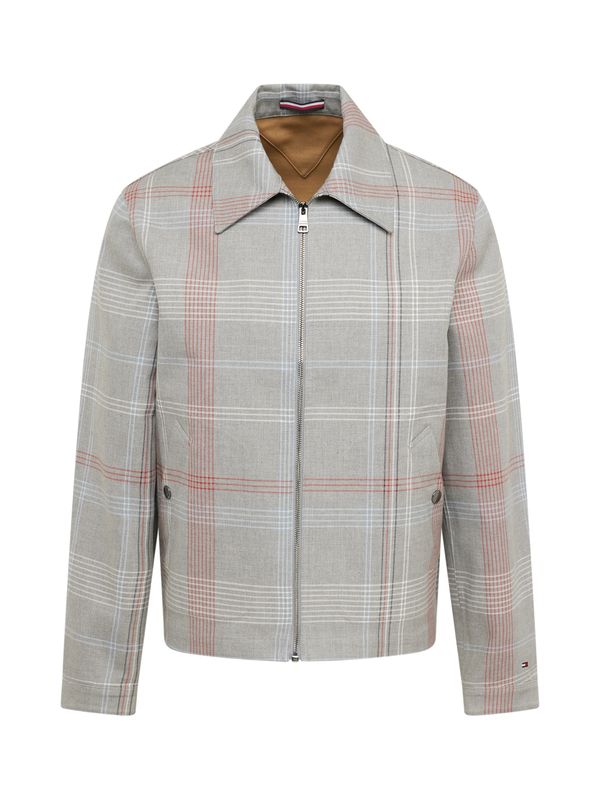 TOMMY HILFIGER TOMMY HILFIGER Prehodna jakna  nebeško modra / siva / brusnica / naravno bela