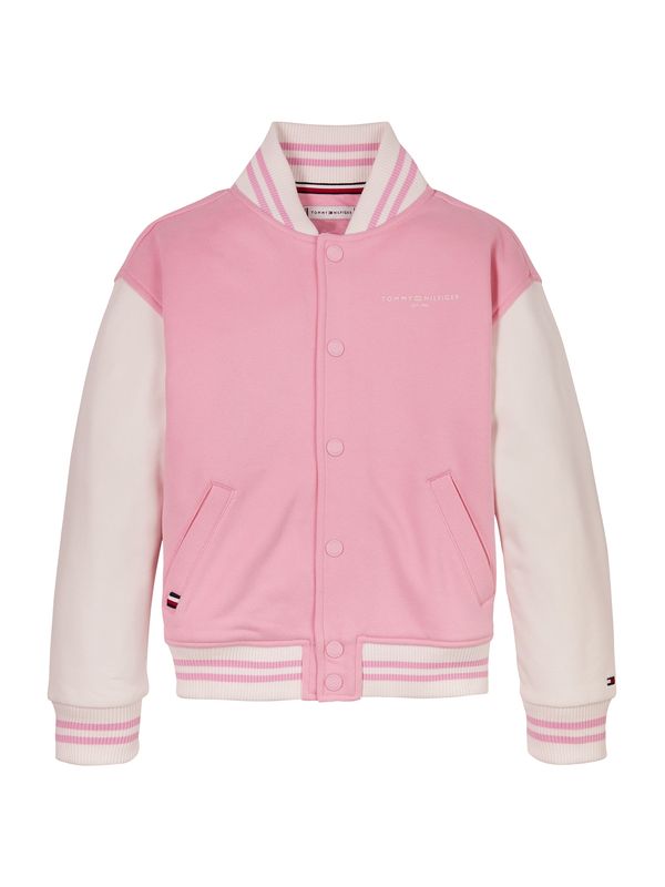 TOMMY HILFIGER TOMMY HILFIGER Prehodna jakna  roza / bela