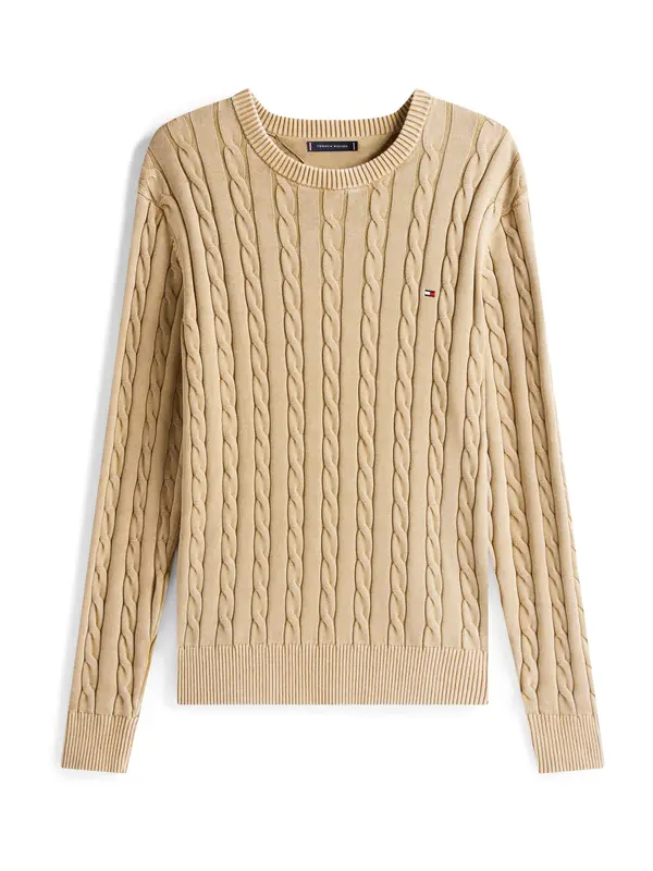 TOMMY HILFIGER TOMMY HILFIGER Pulover 'CLASSIC'  svetlo rjava