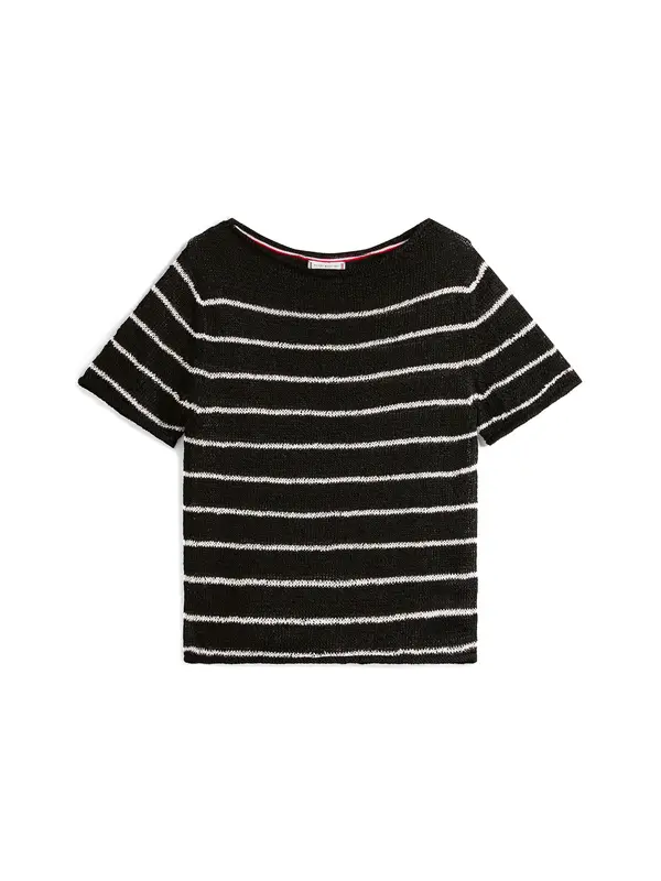 TOMMY HILFIGER TOMMY HILFIGER Pulover  črna / bela