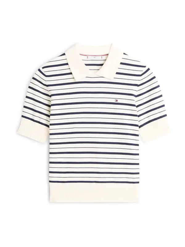 TOMMY HILFIGER TOMMY HILFIGER Pulover  črna / volneno bela