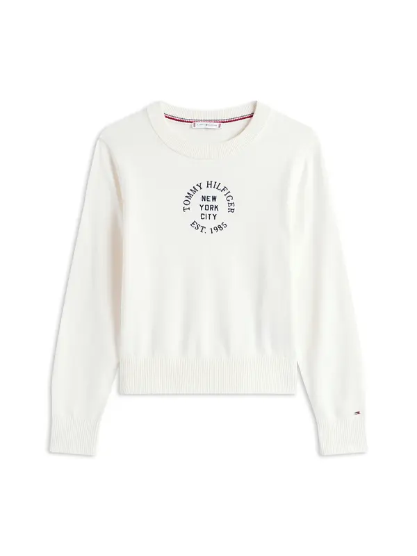 TOMMY HILFIGER TOMMY HILFIGER Pulover  ecru / mornarska