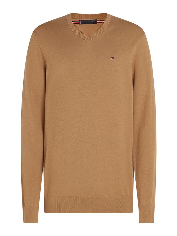 TOMMY HILFIGER TOMMY HILFIGER Pulover &#x27;ESSENTIAL&#x27;  kaki