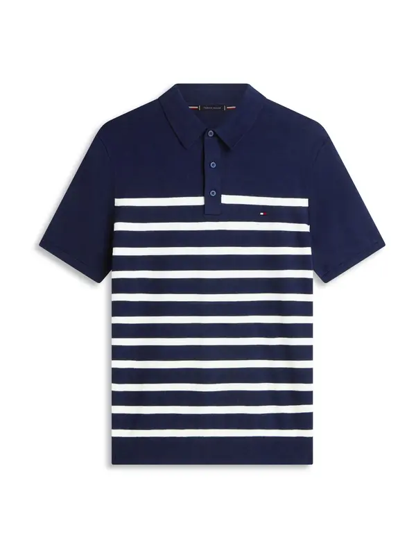 TOMMY HILFIGER TOMMY HILFIGER Pulover 'Essential'  marine / bela