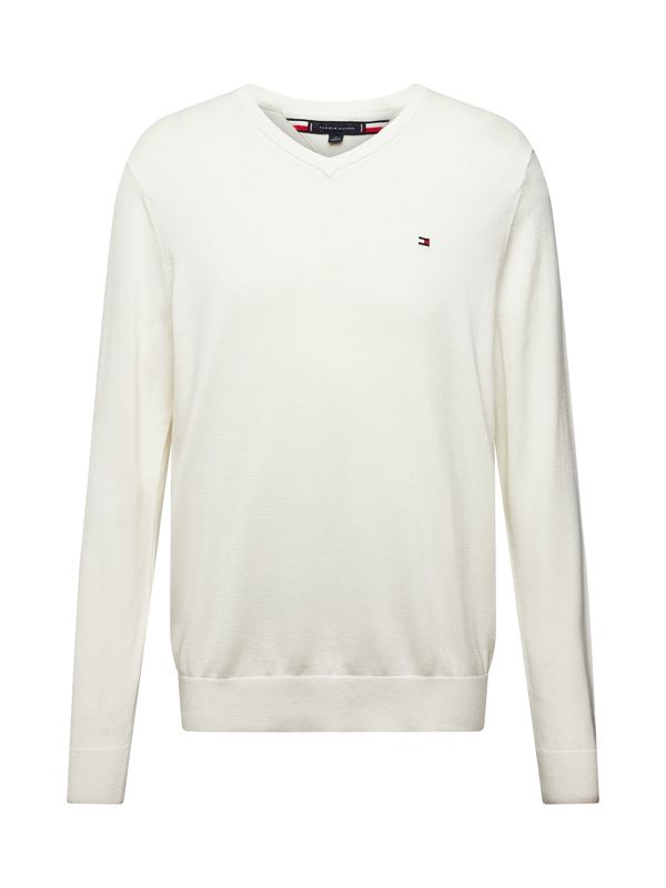 TOMMY HILFIGER TOMMY HILFIGER Pulover 'ESSENTIAL'  off-bela