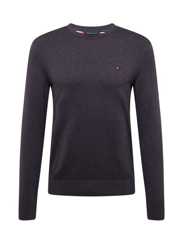 TOMMY HILFIGER TOMMY HILFIGER Pulover 'ESSENTIAL'  temno siva