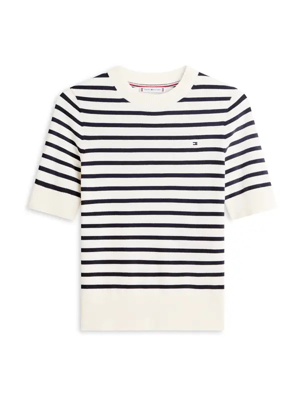TOMMY HILFIGER TOMMY HILFIGER Pulover  marine / bela