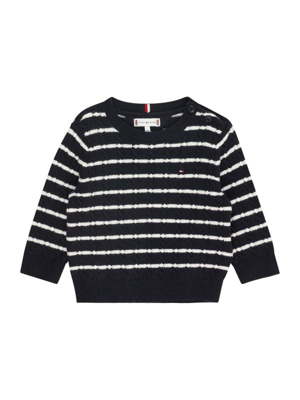 TOMMY HILFIGER TOMMY HILFIGER Pulover  marine / bela