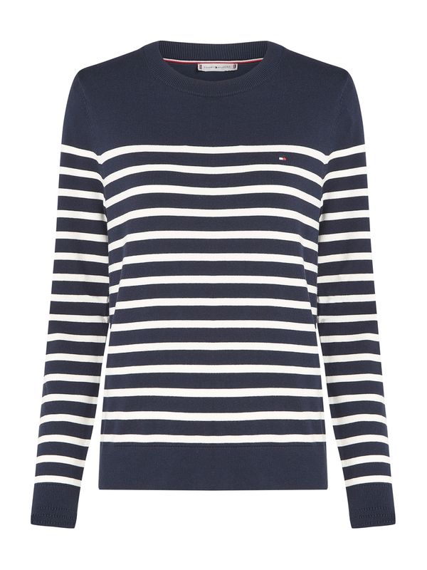 TOMMY HILFIGER TOMMY HILFIGER Pulover  marine / bela